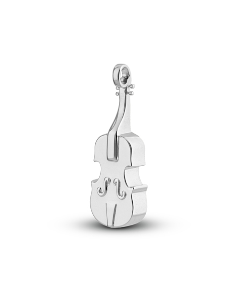 Pendentif memoire argent (925) 'Violon