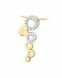 Pendentif funéraire 'Danseuse' en or jaune et or blanc 14 carats (diamants / 0.20 crt.)