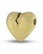Pendentif cinéraire de cendres 'Coeur brisé' en or