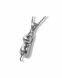 Bijou pendentif cinéraire en argent (925) 'Chat ronronnant'