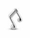 Pendentif memoire argent (925) 'Note de musique'