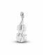 Pendentif memoire argent (925) 'Violon'