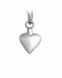 Bijou Cendres Pendentif Funéraire en Argent mat 'Coeur'