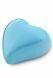 Mini-urne en laiton coeur bleu