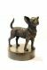 Urne Funéraire en laiton bronzé pour chien 'Chihuahua'