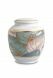 Mini-urne en porcelaine 'Classica' | Feuilles colorées avec bordures dorées
