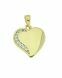 Pendentif mémoire en 14 carat or jaune 'Cœur'