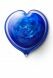 Mini-urne en verre cristal 'Coeur' blue-mixed