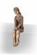 Sculpture funéraire fille assise – décoration de tombe – 3D, libre, fixation en bas