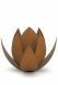 Urne en acier corten 'Lotus'