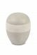Petite urne funéraire en porcelaine 'Planète' tortora-crème
