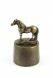 Petite Urne Funéraire en bronze 'Cheval Debout'