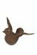 Mini-urne en bronze 'Oiseau battant les ailes'