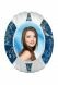 Photo en Porcelaine (Personnalisable) Ovale avec cadre Oceanique