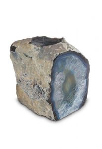 Mini-urne funéraire agate avec bougie