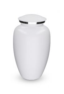 Urne funéraire en aluminium 'Embrace' blanc mat