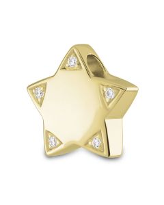 En or Bijou cendres commémoratif cinéraire étoile avec le brillant