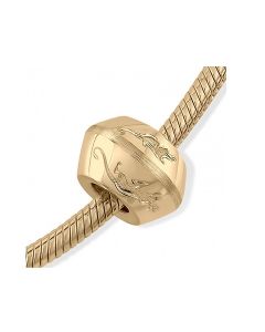 Breloque cinéraire 'Chat et souris' en or