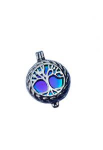 Pendentif pour cendres 'Arbre de vie' bleu