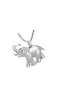 Pendentif cinéraire en acier inoxydable 'Éléphant'