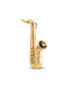 Pendentif cinéraire de cendres 'Saxophone' en or
