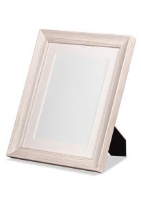 Cadre photo en bois blanc 24x18 cm