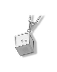 Pendentif cinéraire en argent (925) empreinte de patte