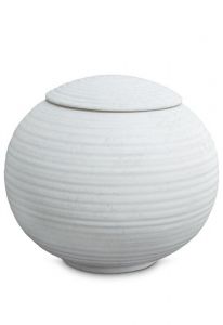 Urne pour cendres en porcelaine 'Sfera' - Glace
