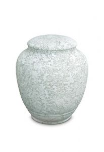 Mini-urne en porcelaine 'Classica' - Relief eau marine