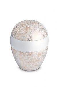 Mini urne pour cendres en porcelaine 'Planet' - Pure Gold Stardust