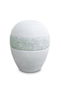 Mini urne pour cendres en porcelaine 'Planet' - Glace et eau