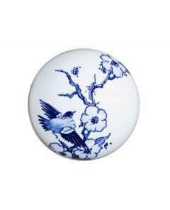 Mini-urne en ceramique 'Free as a bird' | Delft bleu