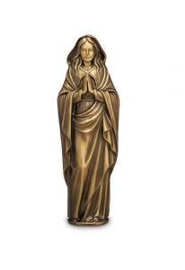 Statue commémorative de Marie priant en bronze