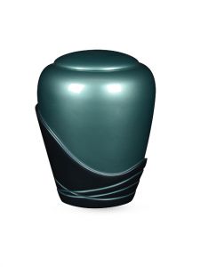 Urne en fibre de verre « Glossy » bleu