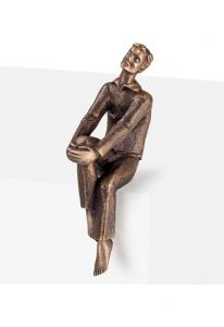 Personnage assis – décoration de tombe – 3D, libre, fixation en bas