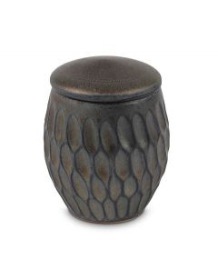 Mini urne pour cendres en céramique - Lila doré