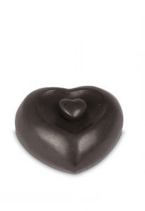 Mini-urne en bronze 'Coeur'