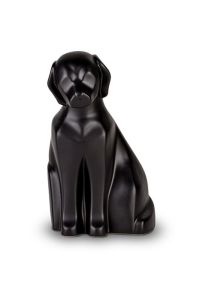 Urne pour chien en céramique noir satiné