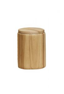 Petite Urne Funéraire en Bois de Chêne - Cylindrique