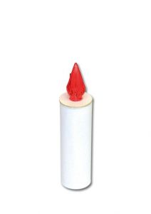 Bougie LED rouge clignotant (Durée de vie: 9 mois)