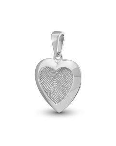 Pendentif empreinte digitale 'Coeur'