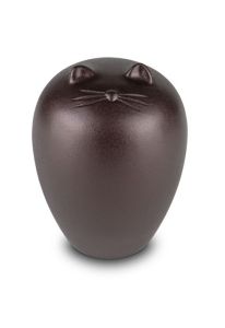 Urne funéraire pour chat rouge-marron