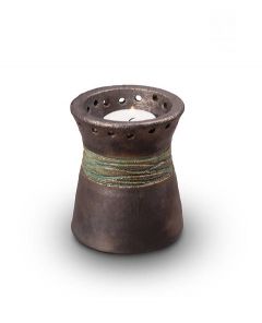 Mini-urne en céramique avec bougie