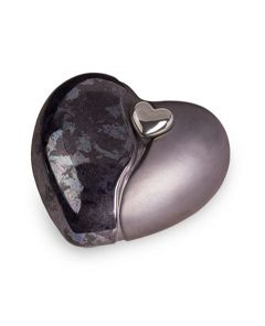 Mini-urne en céramique 'Coeur' avec coeur magnétique