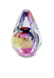 Mini-urne en verre cristal 'Goutte'