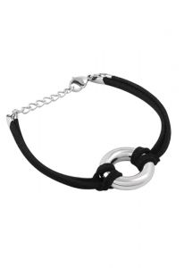 Bracelet porte-cendre en cuir 'Cercle'