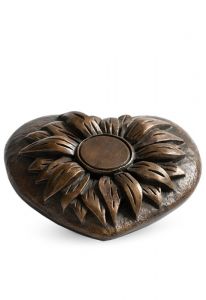 Mini-urne funéraire bronze 'Tournesol'