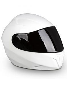 Urne funéraire casque moto blanc l SOLDES