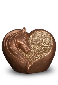 Urne en forme de cœur pour cheval  