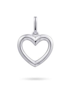 Pendentif mémoire cœur en argent